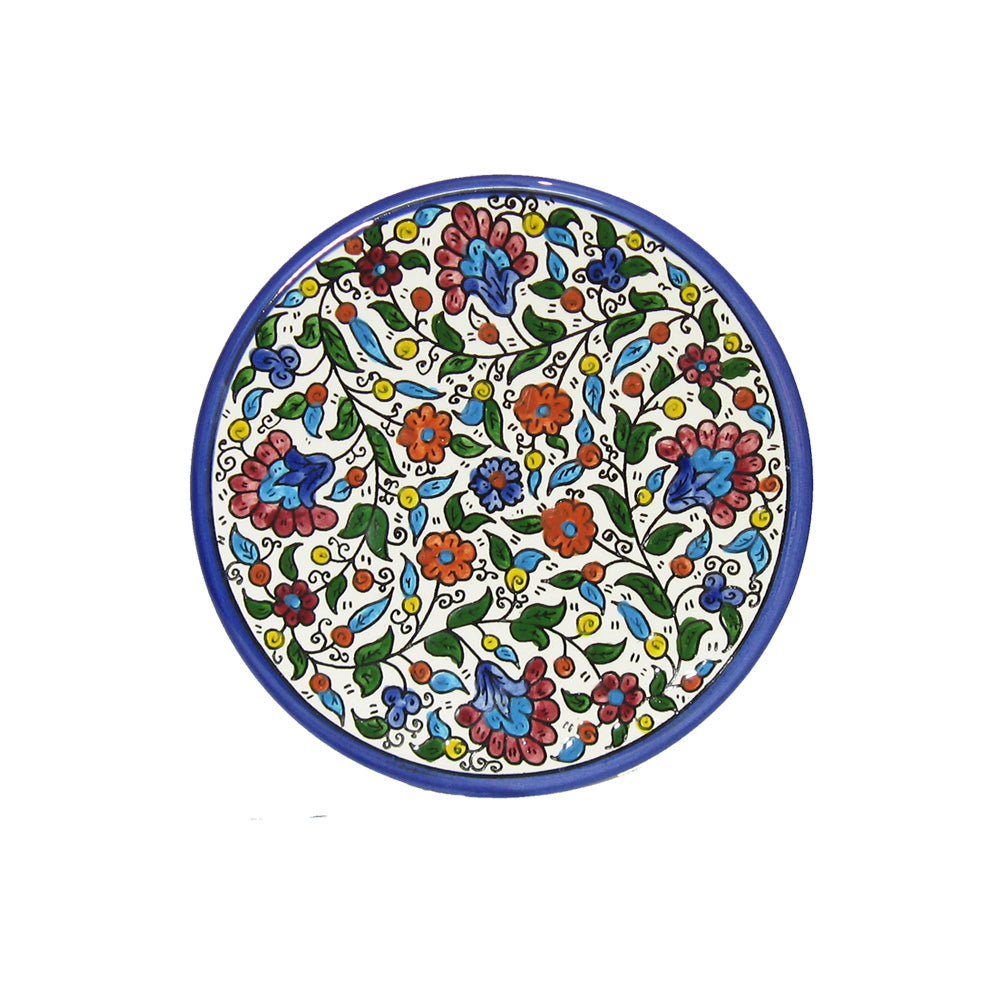 Plate Size 16 cm - handmade Hebron ceramic