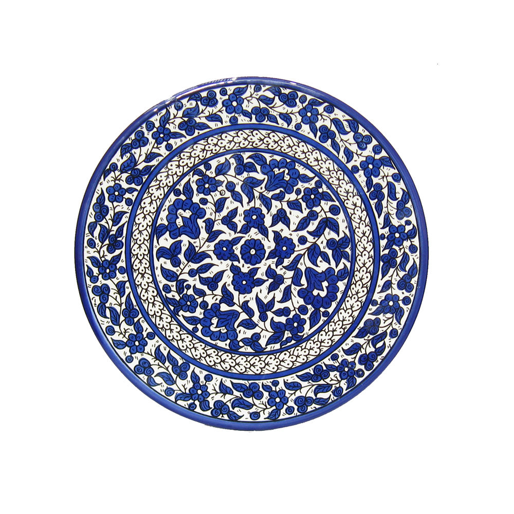 Plate Size 27 cm - handmade Hebron ceramic