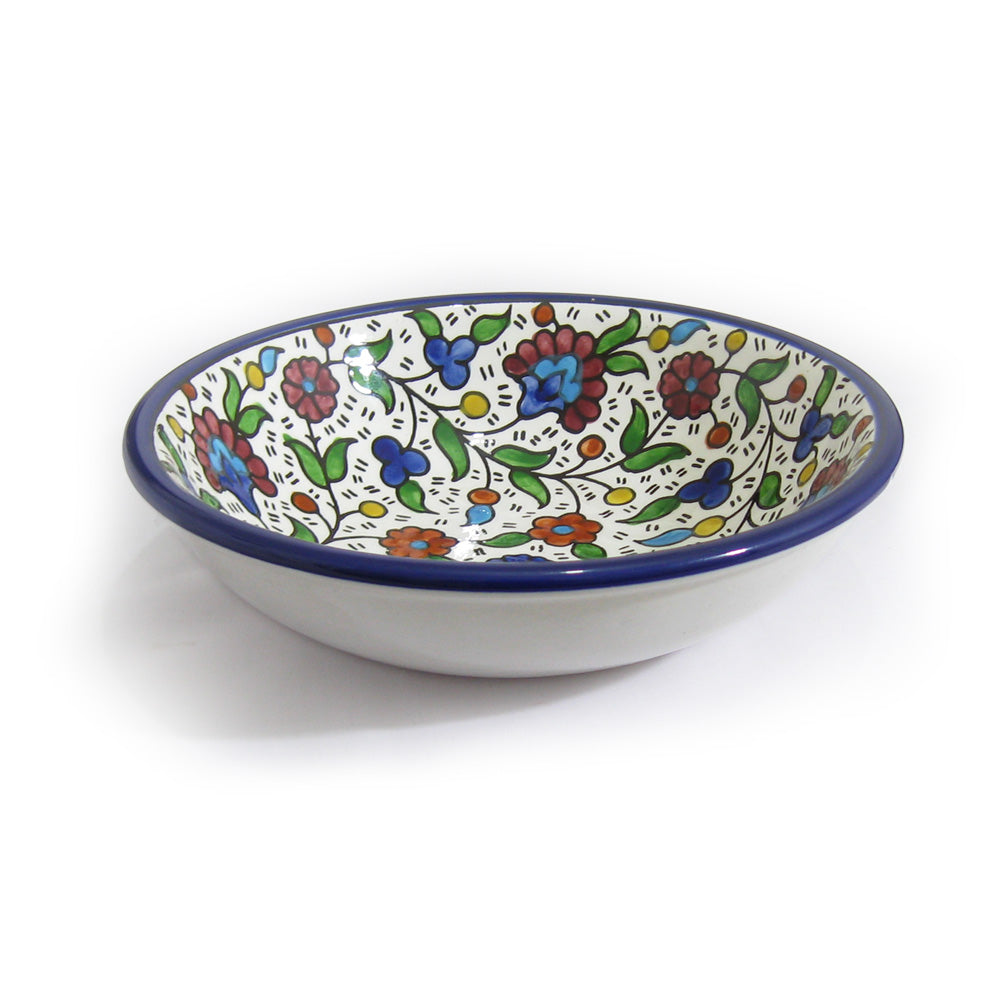 Soup Bowl Size 19 - handmade Hebron ceramic