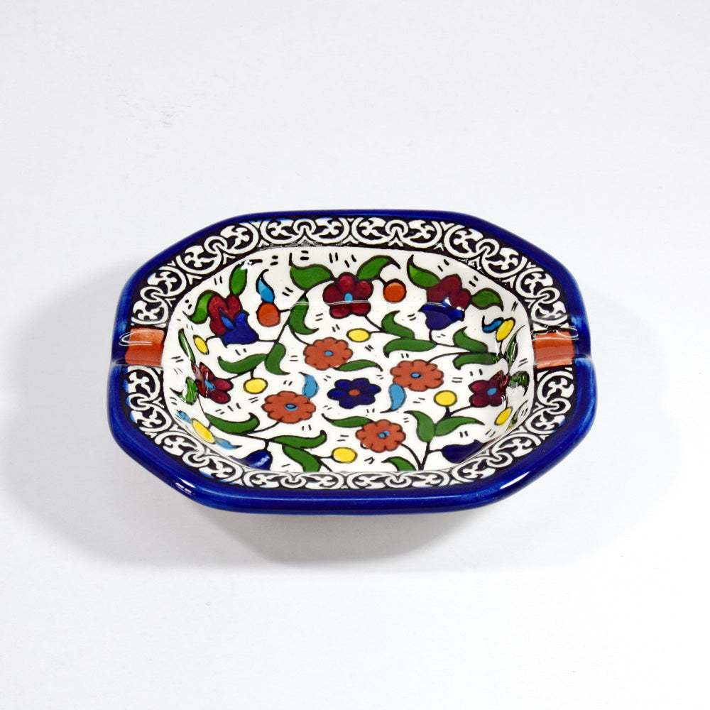 Square Ashtray Size 1 - handmade Hebron ceramic