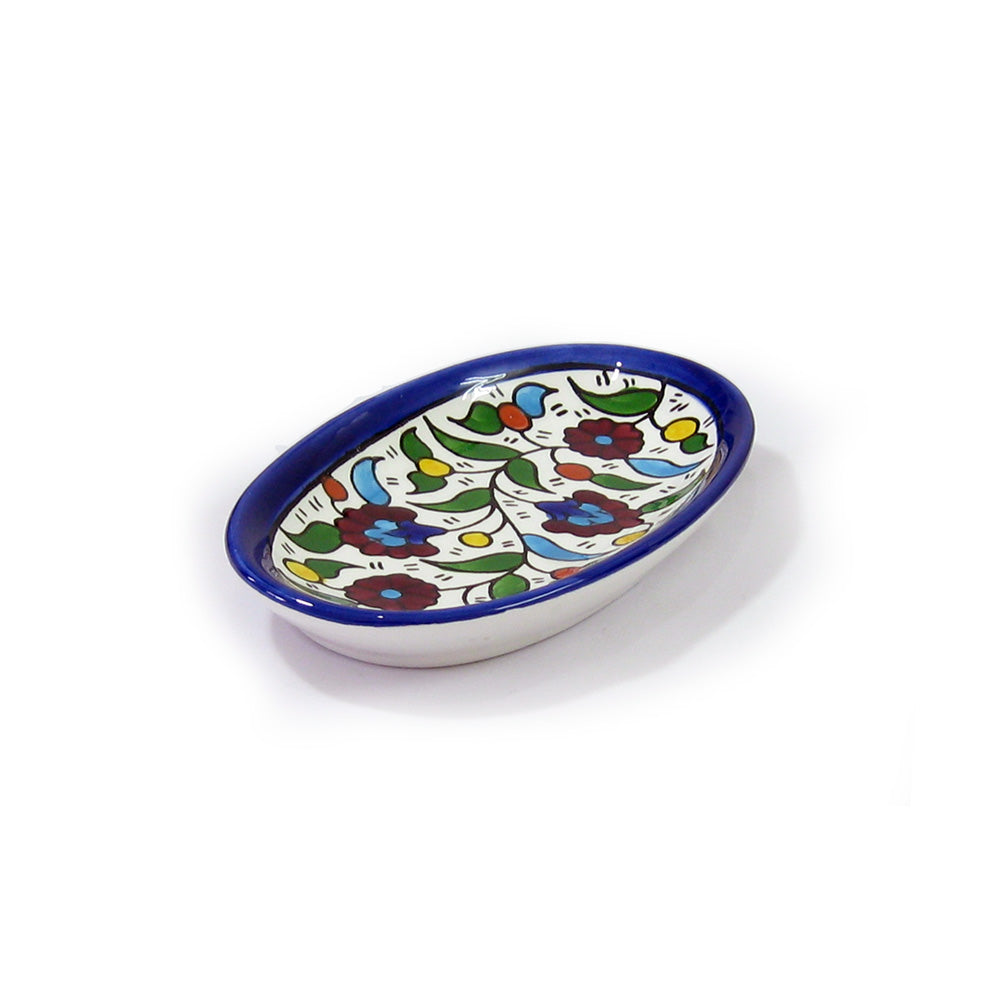 Oval Dish B1 - handmade Hebron ceramic