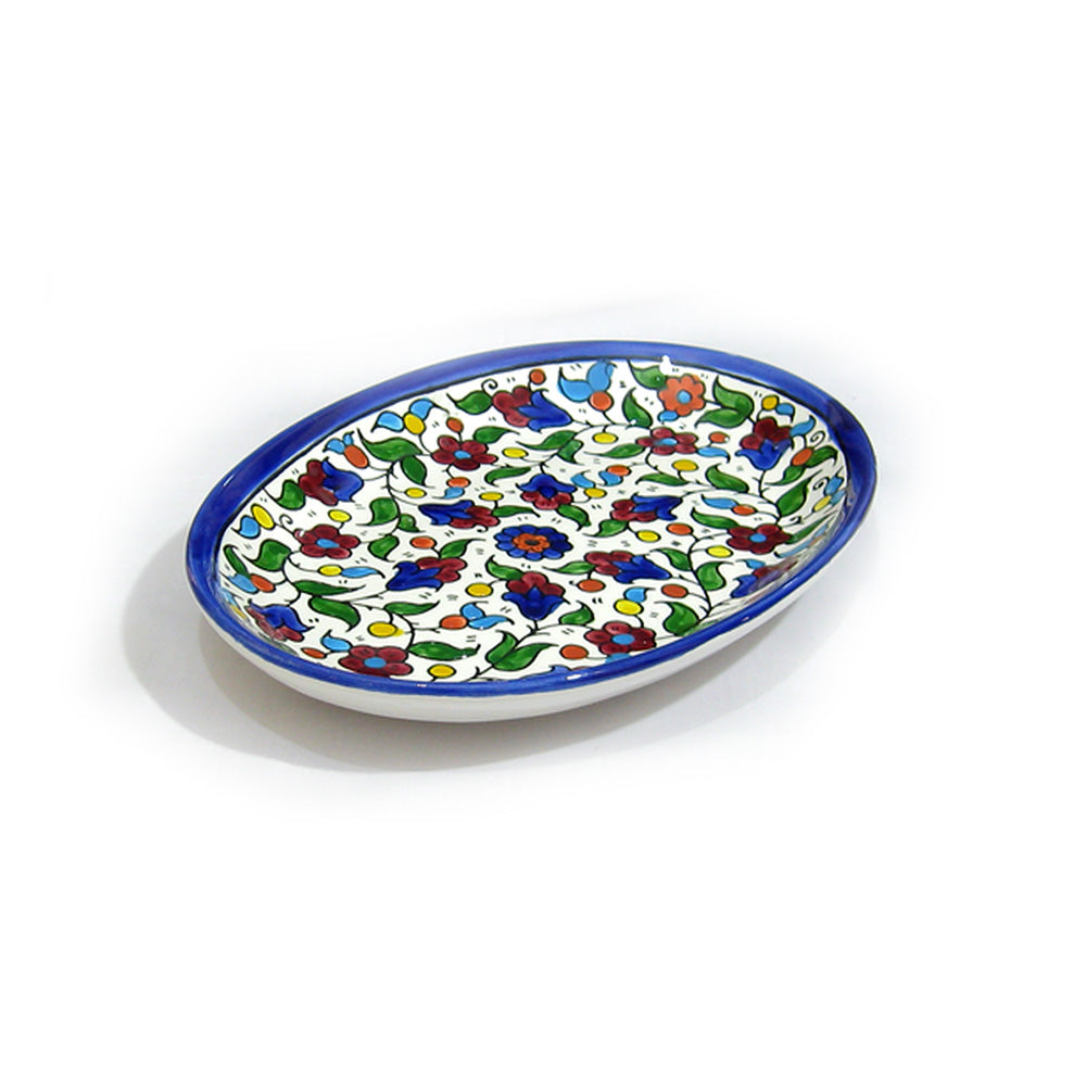 Oval Dish B3 - handmade Hebron ceramic