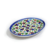 Oval Dish B3 - handmade Hebron ceramic
