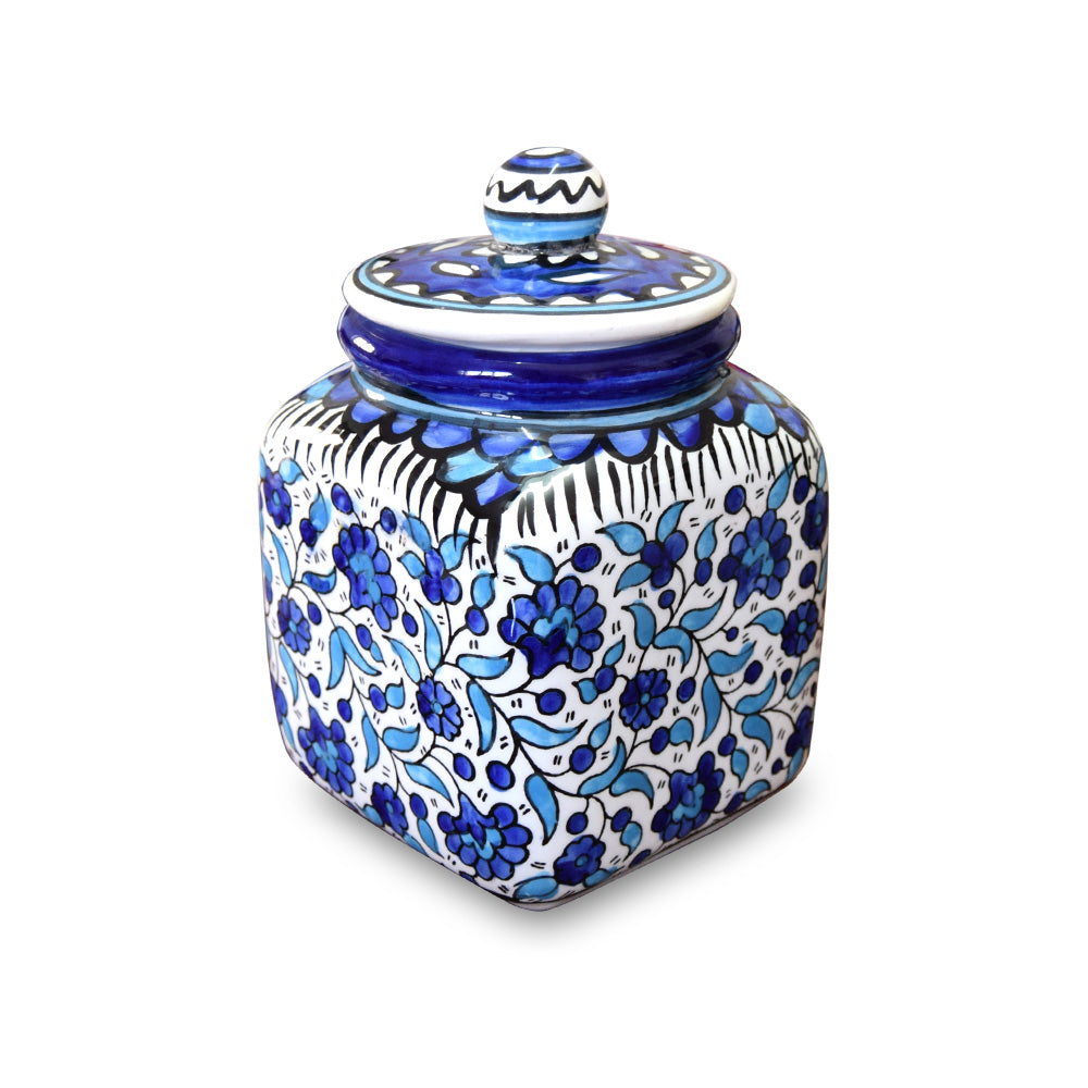 Cubic Jar Size 3 - handmade Hebron ceramic