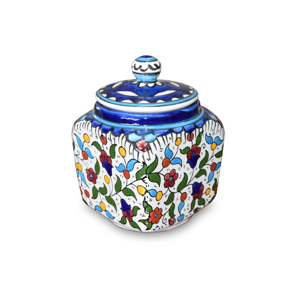 Cubic Jar Size 2 - handmade Hebron ceramic