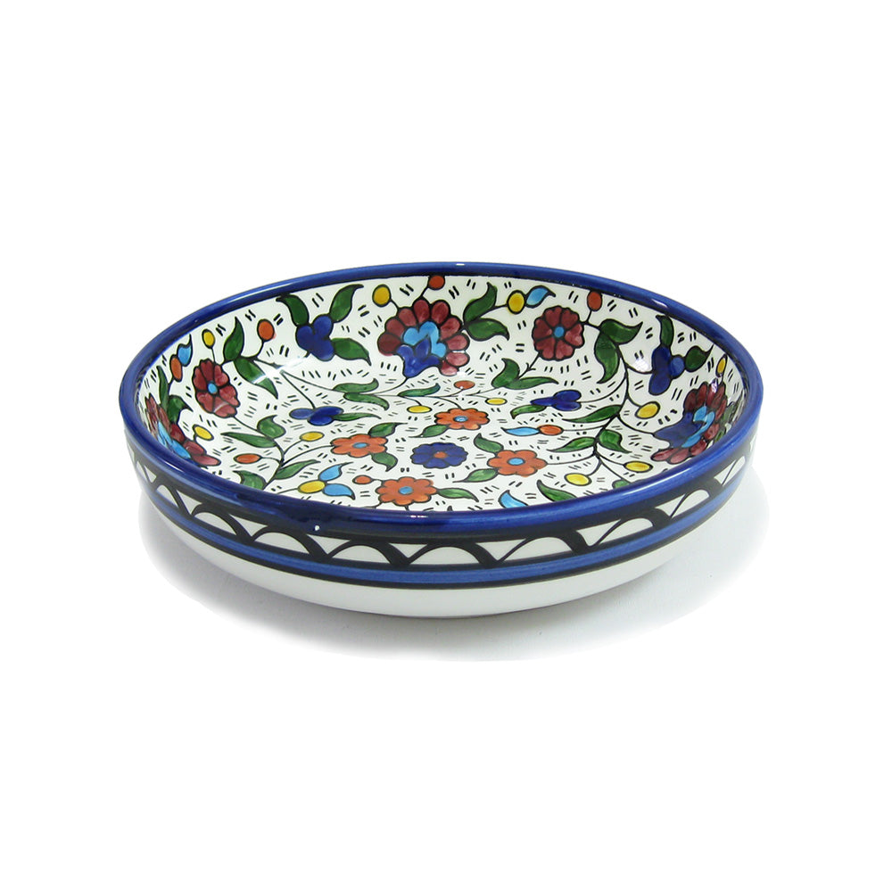 Round Dish R100 - handmade Hebron ceramic