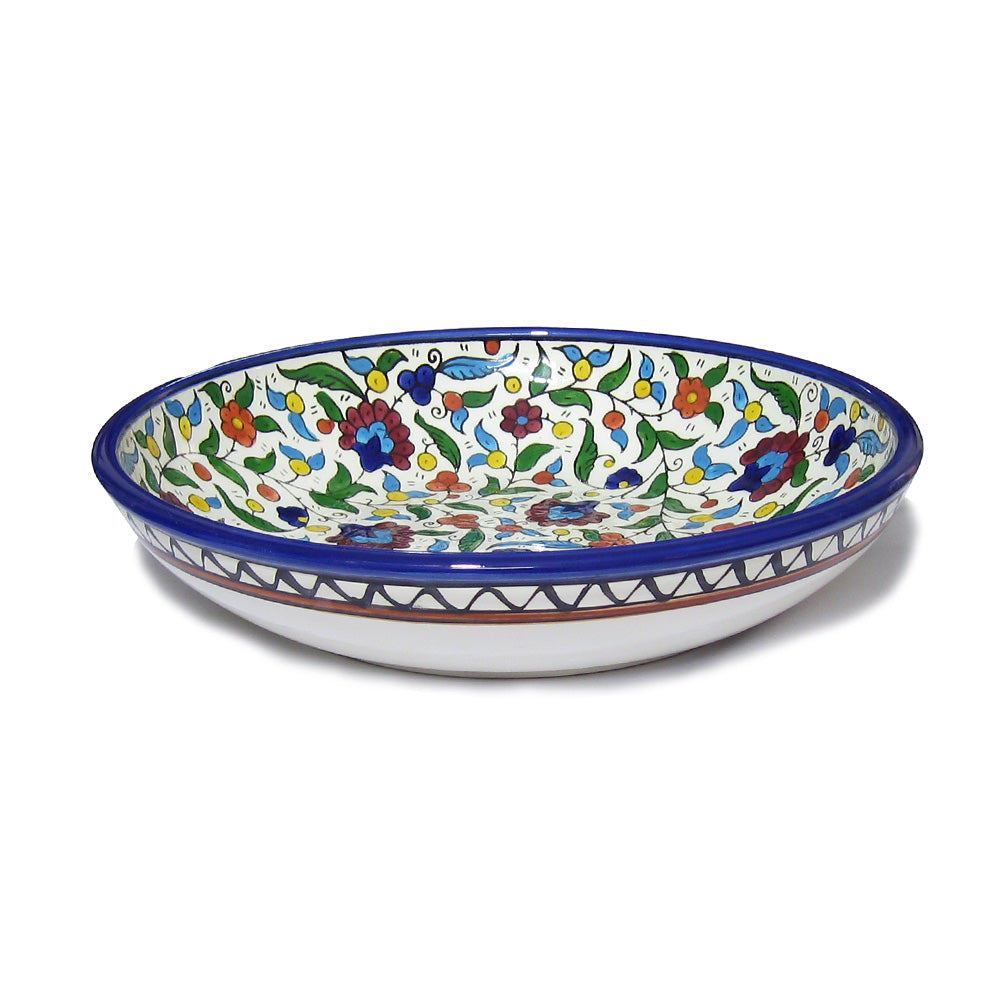 Round Dish R142 - handmade Hebron ceramic