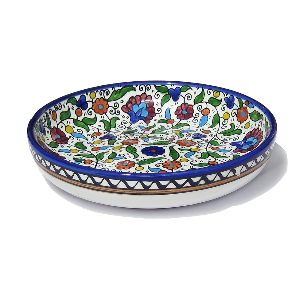 Round Dish R200 - handmade Hebron ceramic