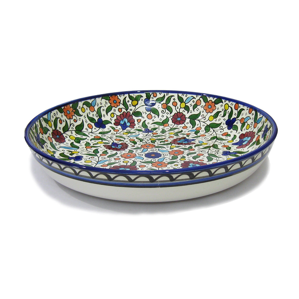 Round Dish R706 - handmade Hebron ceramic