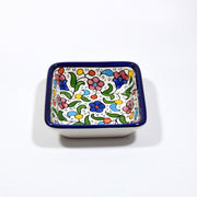 Square Dish 9 cm - handmade Hebron ceramic