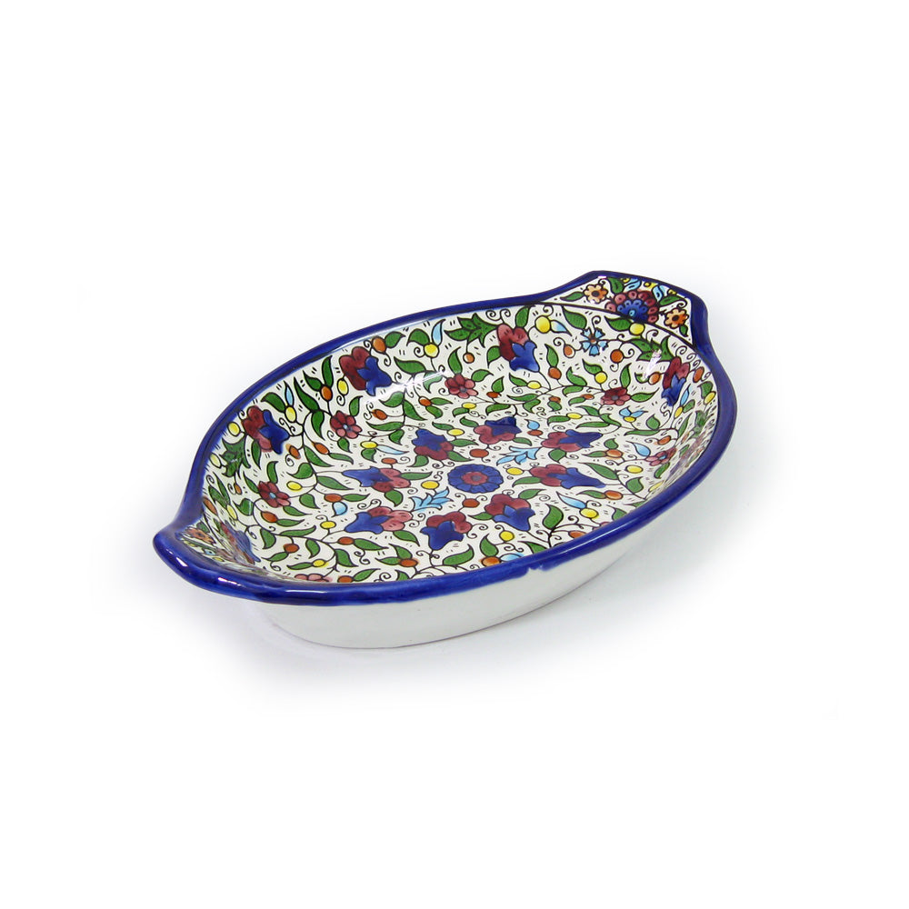 Felucca Dish size2 - handmade Hebron ceramic