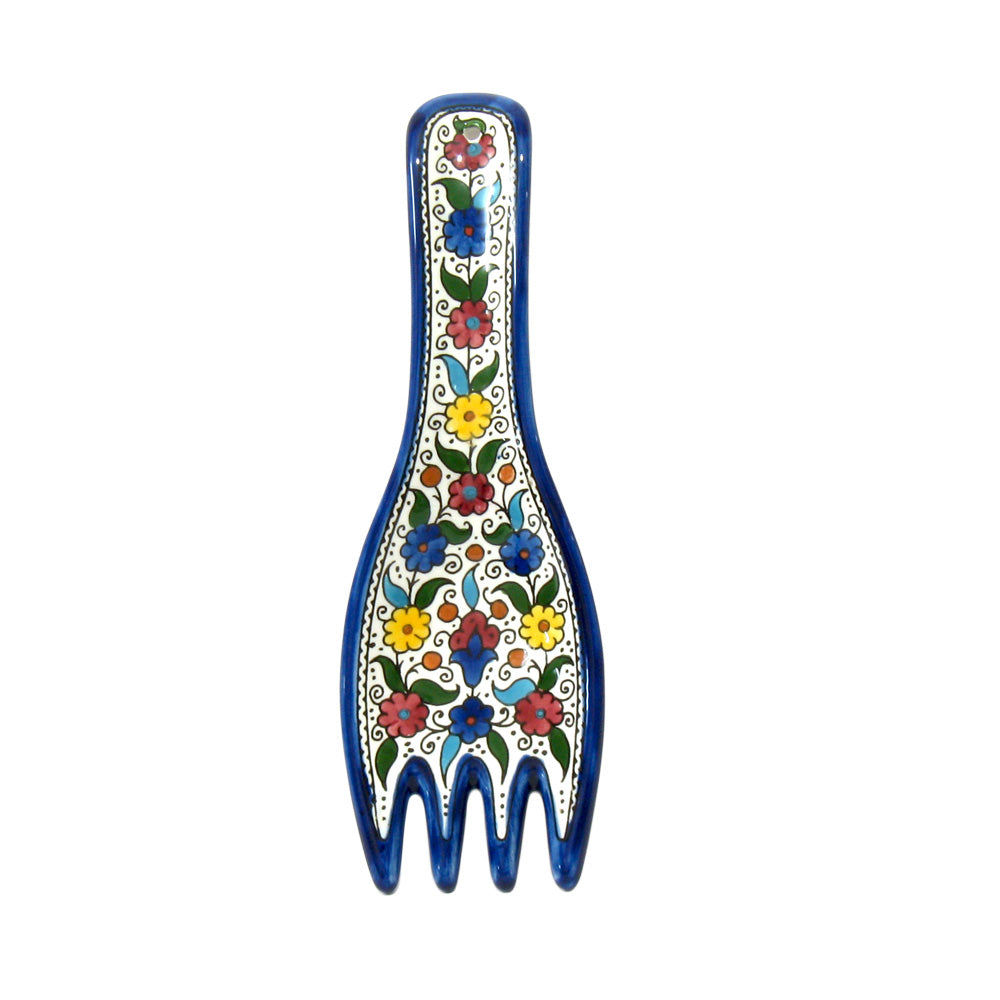 Fork Size 25 cm - handmade Hebron ceramic