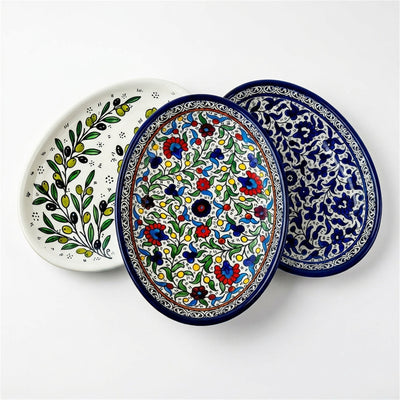 Ceramic Oval Serving Dish 11.81 Inch