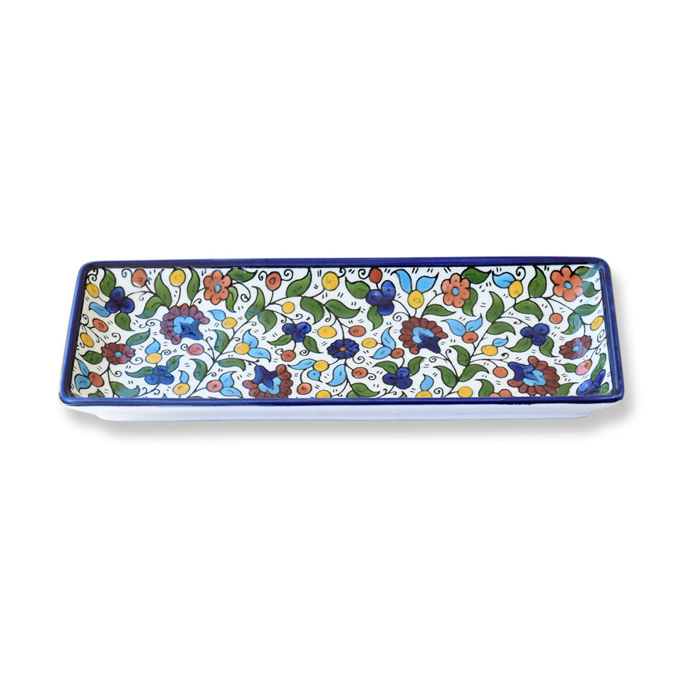 Oblong Dish M6 - handmade Hebron ceramic