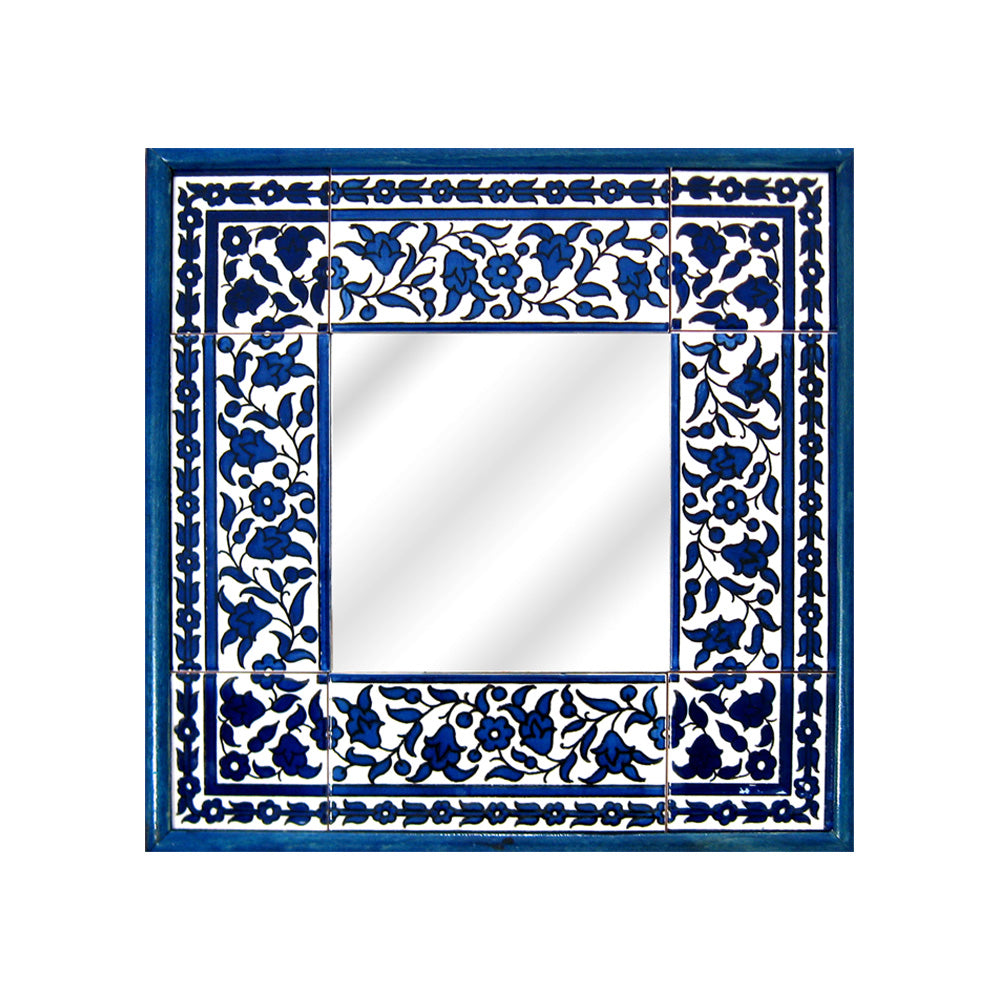 Mirror size 30*30 - handmade Hebron ceramic