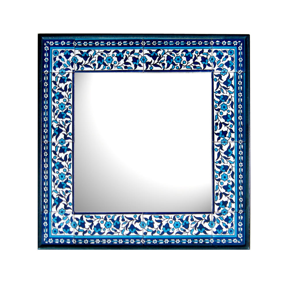 Mirror size 45*45 - handmade Hebron ceramic