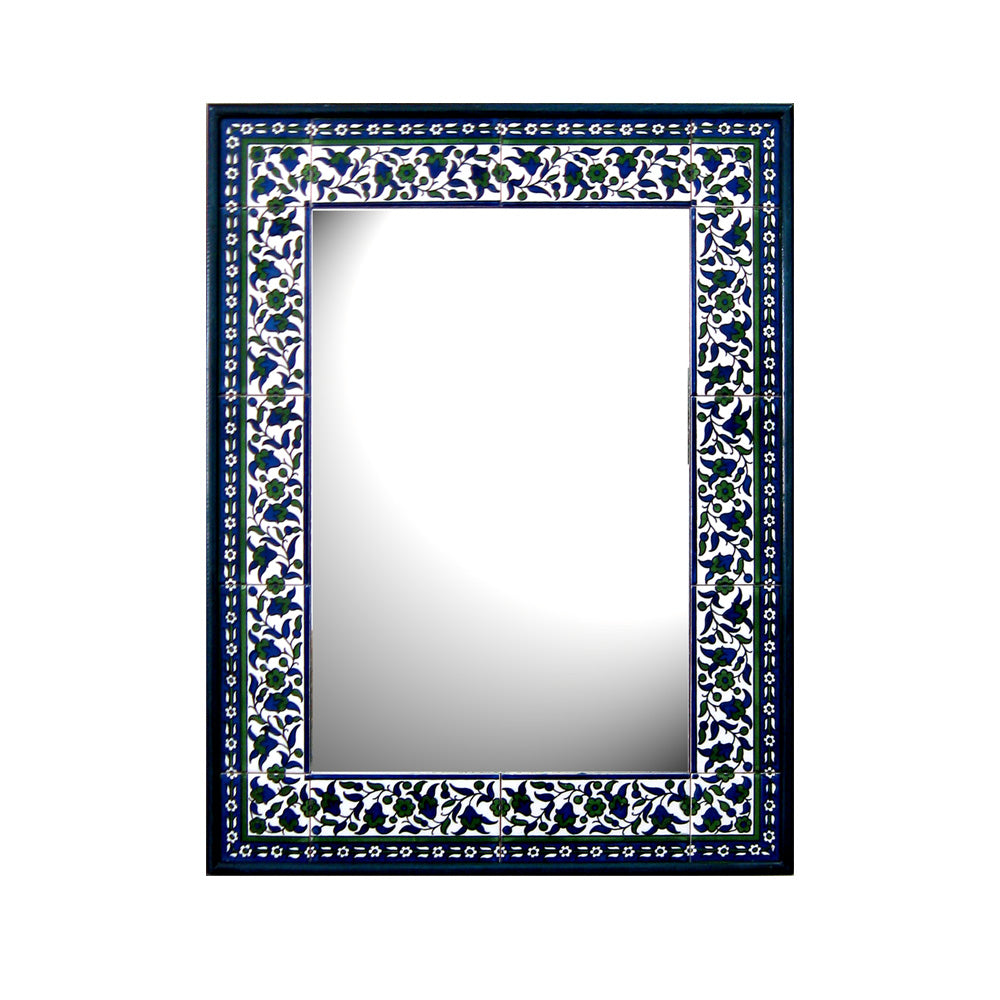 Mirror size 60*45 - handmade Hebron ceramic