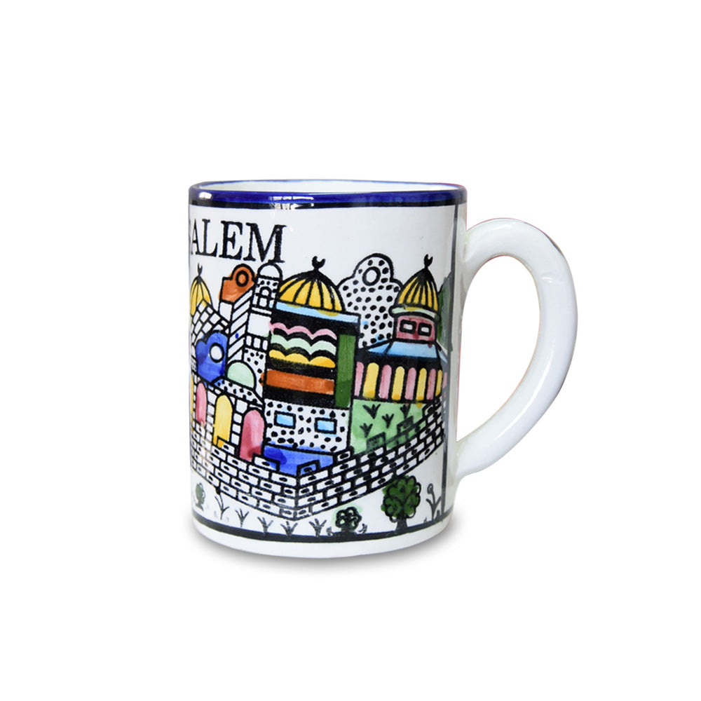 Mug Size 3 - handmade Hebron ceramic