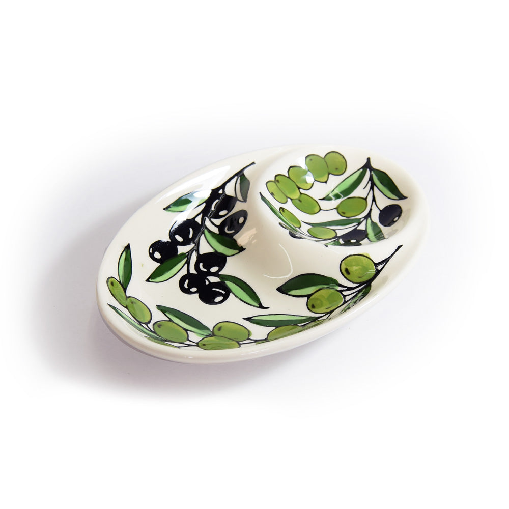 Olive Dish - handmade Hebron ceramic