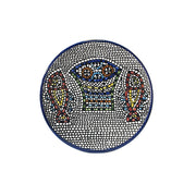 Plate Size 13 cm - handmade Hebron ceramic