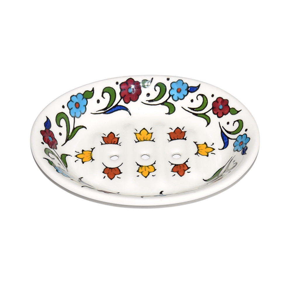 Soap Dish - handmade Hebron ceramic