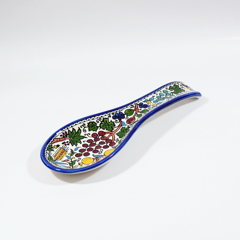 Spoon Rest 25 cm - handmade Hebron ceramic