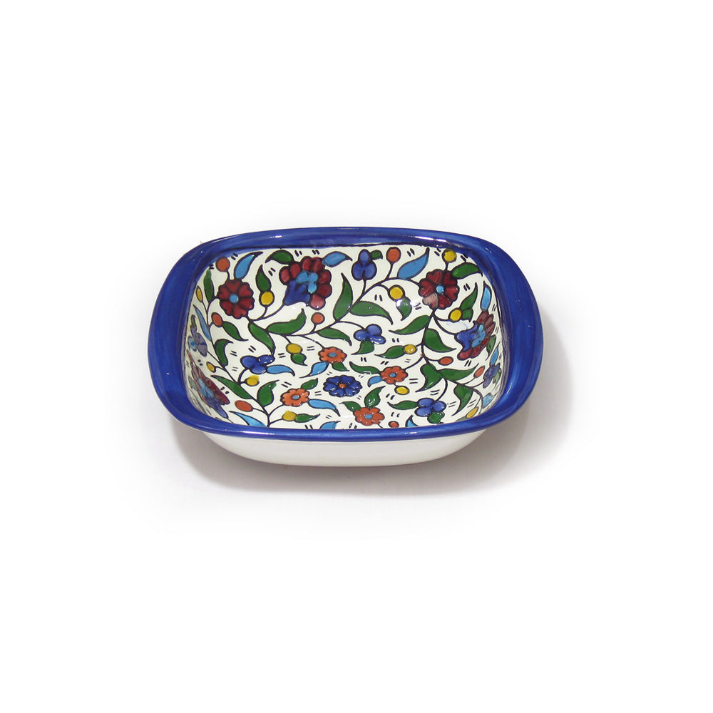 Square Bowl size 1 - handmade Hebron ceramic