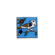 Square Magnet 5 cm - handmade Hebron ceramic
