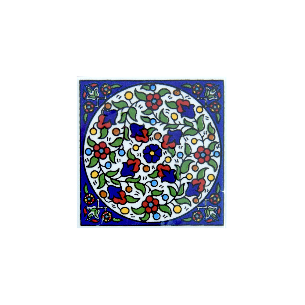Tile 7.5*7.5 - handmade Hebron ceramic